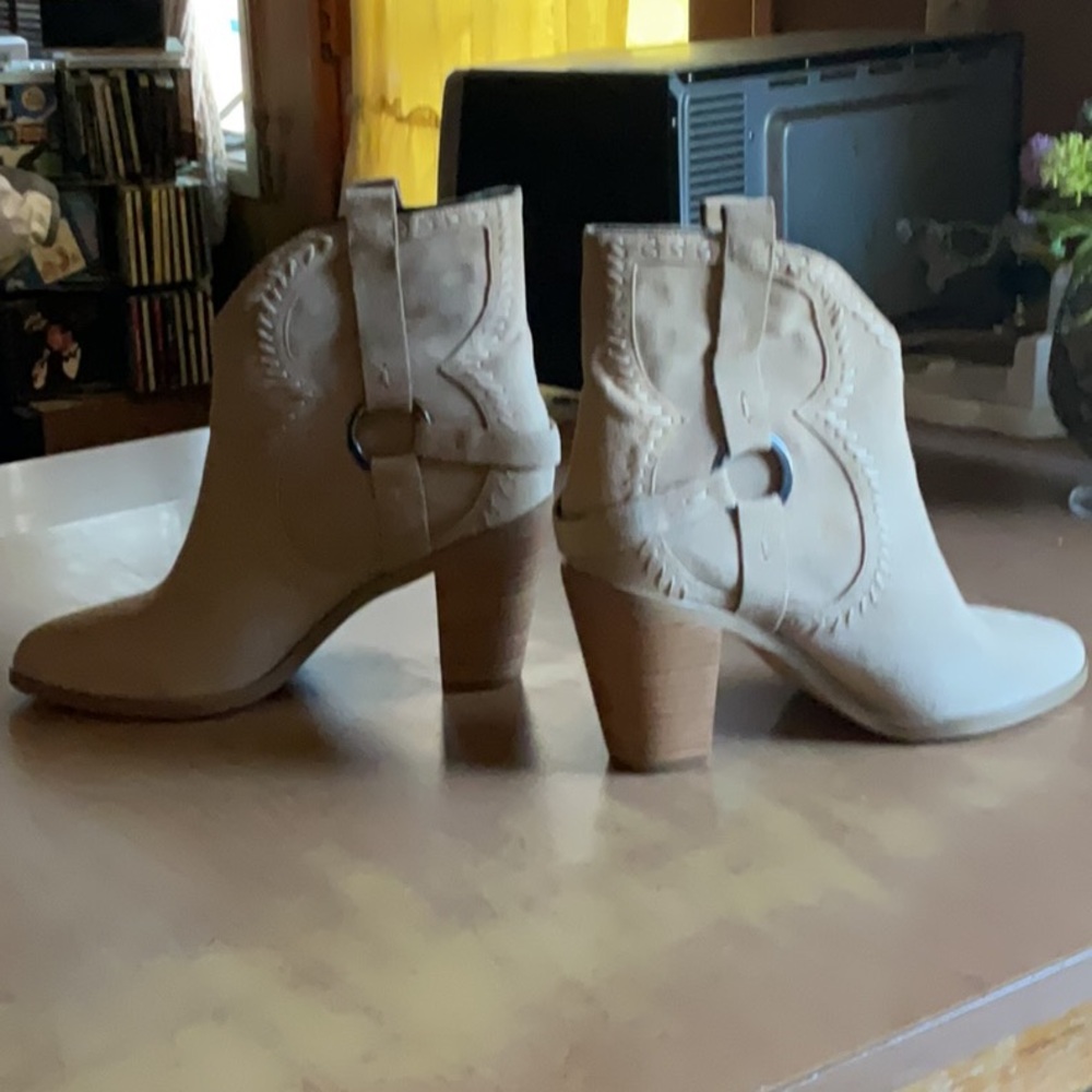 Rebecca Minkoff Women's Cara Cowboy Western Ankle Boots size 8